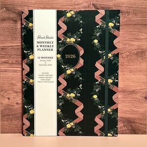Punch Studio Monthly & Weekly Planner January 2026 - December 2026 Green Floral